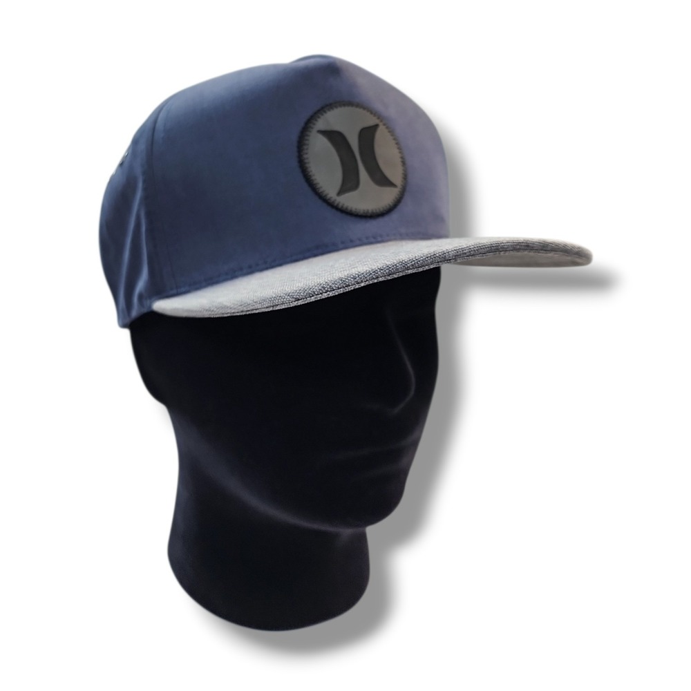 Hurley Icon Vapor Wash The Classics Yupoong Snapback Slate Blue Hat/Cap